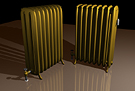 Bronzed 8 Cell Steam Radiator